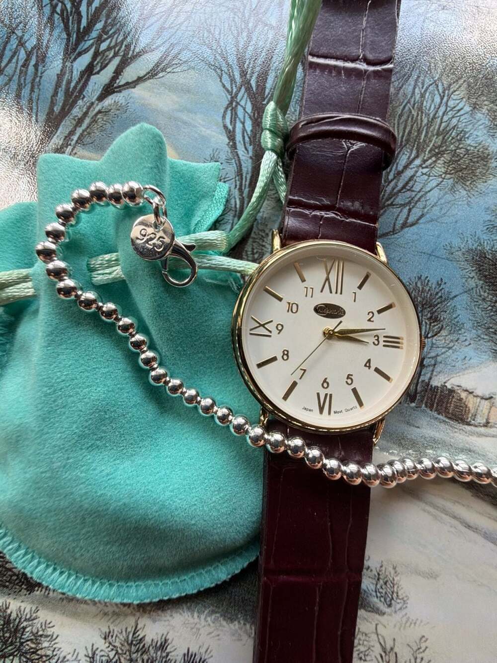 Vintage Cambridge Watch NICE NEW w/ free 925 BRACELET